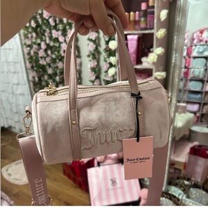 Juicy couture Queen of everything mini barrel bag Dusty blush